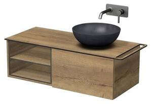 Kúpeľňová skrinka Naturel Oxo 110x50 cm dub Halifax matný OXO110P601ZKDPOUT