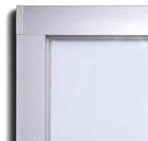 Interiérová informačná vitrína 8 x A4 - plechová zadná stena
