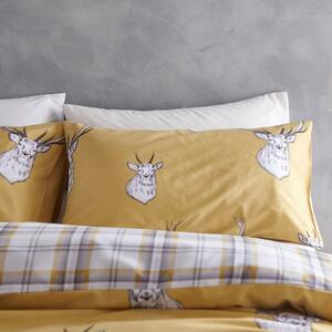 Žlté posteľné obliečky Catherine Lansfield Stag, 135 x 200 cm