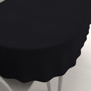 Biante Dekoračný oválny obrus BKS-410 Čierny 100x140 cm