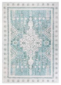 Koberec mätová zelená bavlna polyester 160 x 230 cm orientálny vzor vintage bytové doplnky