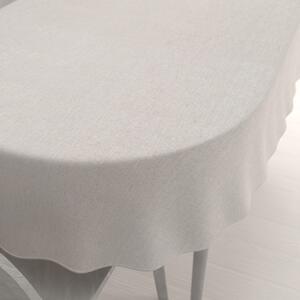 Biante Dekoračný oválny obrus BKW-205 Režný žíhaný 100x140 cm