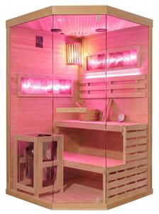 BPS-koupelny Fínska sauna LARK2 WD 120x120, 2 osoby