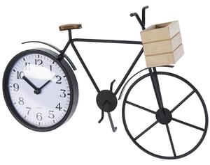 H&S Decoration Stolné hodiny Bicycle, čierna