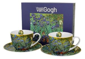 Duo Porcelánová šálka s podšálkou Van Gogh Irises 90 ml sada 2ks