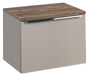 Comad Kúpeľňová skrinka pod doskové umývadlo Santa Fe Taupe 60 sivá/dub vintage