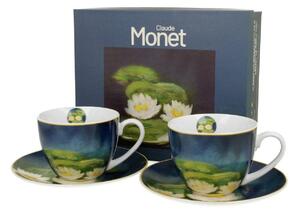 Duo Porcelánová šálka s podšálkou Monet Nenufars 270 ml sada 2ks