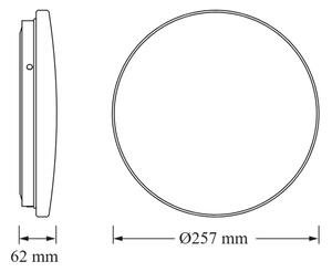 Osram - LED kúpeľňové stropné svietidlo CEILING ROUND LED/12W/230V priemer 26 cm IP44 biele