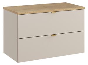 Comad Kúpeľňová skrinka pod doskové umývadlo Dalia Cashmere 80 kašmír/dub cremona