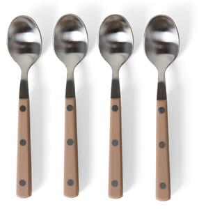 Nerezová čajová lyžička Taupe 70's – set 4 ks