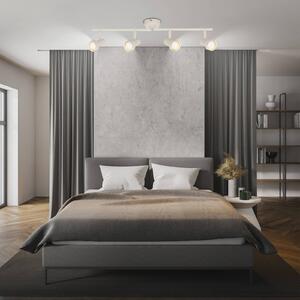 Stropné bodové svetlá Tapp, biele, dĺžka 61 cm, 4-pl., kov, GU10, Biela / opálová, Obývacia izba / jedáleň, kov, Moderný, Stropné svetlo