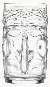 Krištáľové poháre na kokteily Tiki, 4 ks