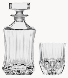 Krištáľová karafa a poháre na whisky Adagio, 7 ks