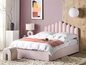 Manželská posteľ 180 cm Valhala (ružová) (s roštom a úložným priestorom). Vlastná spoľahlivá doprava až k Vám domov. 1076483