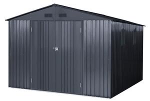 Kovový domček na náradie Helsinki 3,7 x 3 m StoreBoss antracit
