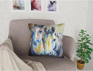 Obliečka na vankúš Vitaus Horses Art, 43 × 43 cm