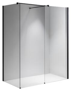 BPS-koupelny 2-dielna sprchová zastena Walk-in SH07 DUO BL 120x70, čierna mat/transparent - bez vaničky