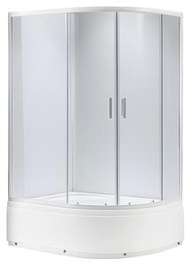 BPS-koupelny Asymetrický sprchový kút MAJA WH R 115x85 cm pravý, biely/transparent v sete s hlbokou sprchovou vaničkou