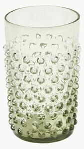 Ručne fúkané poháre na vodu Hobnail, 6 ks