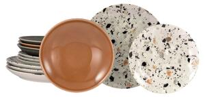 JEDÁLENSKÝ SERVIS Terrazzo Mix 12-dielne Creatable - Online Only bytové doplnky, Online Only