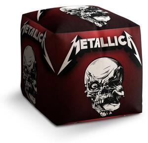 Sablio Taburet Cube METALLICA Death metal: 40x40x40 cm