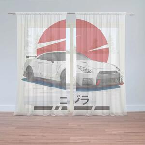 Sablio Záclony Nissan GTR 35 Japonské slnko: 2ks 150x250cm