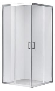 BPS-koupelny Štvorcový sprchový kút KZ102B 90x90 chróm/transparent - bez vaničky
