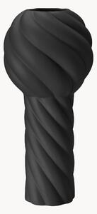 Ručne maľovaná keramická váza Twist Pillar, V 34 cm