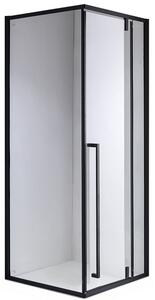BPS-koupelny Štvorcový sprchový kút BS11B 90x90 čierna/transparent - bez vaničky