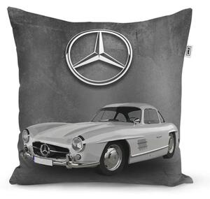 Sablio Vankúš Mercedes-Benz 300 SL Sivé pozadie - 40x40 cm