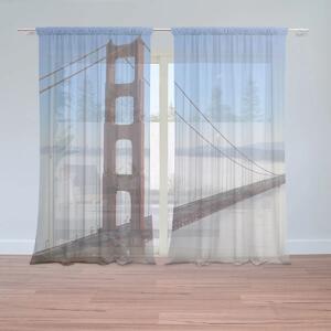 Sablio Záclony Golden Gate v hmle: 2ks 150x250cm