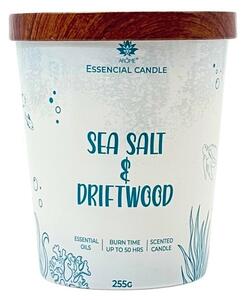 Sviečka Arome v skle s kovovým viečkom 255g Morskásoľ a driftwood