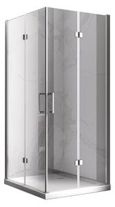 BPS-koupelny Štvorcový sprchový kút ZES KZ08B 80x80 chróm/transparent - bez vaničky