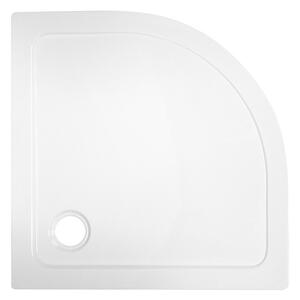 BPS-koupelny Štvrťkruhový sprchový kút KZ101B 90x90 cm chróm/transparent + vanička ST01B WH biela