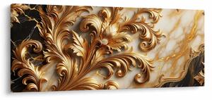 Obraz - Mramor so zlatom (120x50 cm)