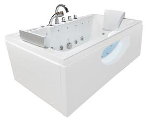 BPS-koupelny Hydromasážna vírivá vaňa Iris 933B 160x84 s ohrevom vody, biela