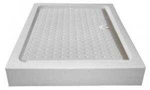 BPS-koupelny Obdĺžnikový sprchový kút KZ103C 120x80 chróm/transparent + vanička SXL03E biela