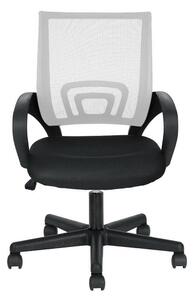 Kancelárska otočná stolička s podrúčkami v rôznych farbách- biela