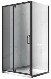 BPS-koupelny Obdĺžnikový sprchovací kút KZ06C BL 110x80 čierna/transparent - bez vaničky
