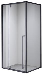 BPS-koupelny Obdĺžnikový sprchový kút BS12B 110x80 čierna/transparent - bez vaničky
