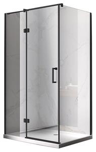 BPS-koupelny Obdĺžnikový sprchovací kút ZES KZ03D BL 120x100 čierna/transparent - bez vaničky
