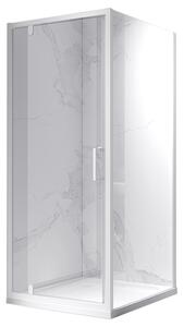BPS-koupelny Obdĺžnikový sprchový kút KZ05A WH 90x80 biela/transparent - bez vaničky