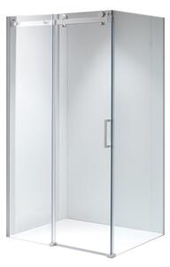 BPS-koupelny Obdĺžnikový sprchový kút KZ202B WH 110x90 biela/transparent - bez vaničky
