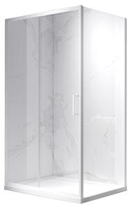 BPS-koupelny Obdĺžnikový sprchovací kút KZ103A WH 100x80 biela/transparent - bez vaničky