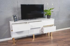 TV stolík/skrinka Naturlig Mynga (vysoký lesk biely). Vlastná spoľahlivá doprava až k Vám domov. 1025859