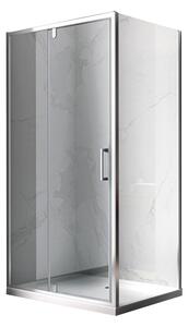 BPS-koupelny Obdĺžnikový sprchový kút ZES KZ06D 120x80 chróm/transparent - bez vaničky