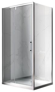BPS-koupelny Obdĺžnikový sprchový kút ZES KZ07B 110x90 chróm/transparent - bez vaničky