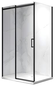 BPS-koupelny Obdĺžnikový sprchovací kút ZES KZ22A BL 100x80 čierny/transparent - bez vaničky