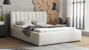 Jednolôžková posteľ s roštom 120x200 TARNEWITZ 2 - krémová