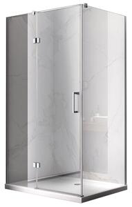 BPS-koupelny Obdĺžnikový sprchovací kút ZES KZ02C 110x80 chróm/transparent - bez vaničky